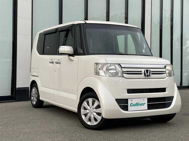 ホンダ Ｎ ＢＯＸ G Lパッケージ 大阪府 2016(平28)年 7.6万km プレミアムホワイトパールⅡ 社外ナビ　/   フルセグTV/CD/DVD/Bluetooth　/横滑り防止装置　/片側パワースライドドア　/前後ドライブレコーダー　/純正フロアマット　/プッシュスタート　/スマートキー　　/ビルトインＥＴＣ/禁煙車