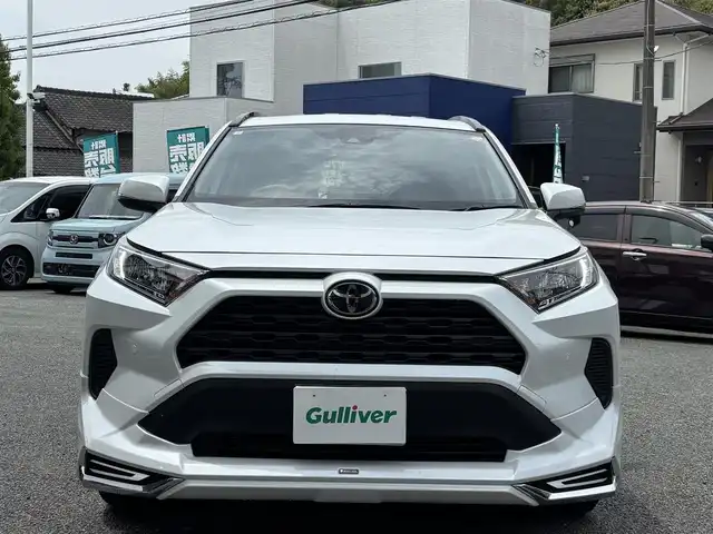 トヨタ ＲＡＶ４ X 熊本県 2024(令6)年 0.5万km プラチナホワイトパールマイカ ワンオーナー/モデリスタフルエアロ/ルーフレール/純正ディスプレイオーディオ(ナビ機能付き)/【フルセグTV/Bluetooth/USB】/衝突被害軽減システム/レーダークルーズコントロール/レーンキープアシスト/車両接近通報装置/コーナーセンサー/純正18インチアルミホイール/オートLEDライト/オートマチックハイビーム/ビルトインETC2.0/横滑り防止装置/盗難防止装置/純正フロアマット/ダブル＋サイドエアバック/プッシュスタート/スマートキー/スペアキー/取扱説明書/保証書