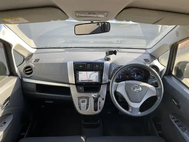 ダイハツ ムーヴ カスタム X LTD SA 和歌山県 2013(平25)年 9.2万km ブラックマイカメタリック (株)IDOMが運営する【じしゃロン和歌山店】の自社ローン専用車両になります。こちらは現金またはオートローンご利用時の価格です。自社ローンご希望の方は別途その旨お申付け下さい/衝突被害軽減システム/純正SDナビ/バックカメラ/ETC/アイドリングストップ/電動格納ミラー/スマートキー/革巻きステアリング/LEDヘッドライト/オートライト/テレビ/CD/USB入力端子/AUX/純正14インチアルミ/純正フロアマット/盗難防止システム