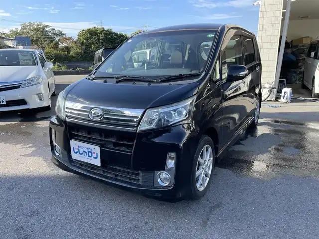 ダイハツ ムーヴ カスタム X LTD SA 和歌山県 2013(平25)年 9.2万km ブラックマイカメタリック (株)IDOMが運営する【じしゃロン和歌山店】の自社ローン専用車両になります。こちらは現金またはオートローンご利用時の価格です。自社ローンご希望の方は別途その旨お申付け下さい/衝突被害軽減システム/純正SDナビ/バックカメラ/ETC/アイドリングストップ/電動格納ミラー/スマートキー/革巻きステアリング/LEDヘッドライト/オートライト/テレビ/CD/USB入力端子/AUX/純正14インチアルミ/純正フロアマット/盗難防止システム