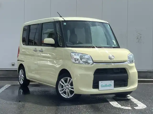 ダイハツ タント X SA 三重県 2015(平27)年 4.2万km マスタードイエローマイカメタリック 左側電動スライドドア/右側スライドドアイージークローザー/ETC/スマートアシスト(低速域衝突回避支援ブレーキ/誤発進抑制制御/先行車発進お知らせ/VSC/TRC)/ハロゲンヘッドランプ/オートライト/電動オート格納ドアミラー/ブラックリアスポイラー/ドライビングサポートパック(チルトステアリング/シートリフター(運転席)/室内付リアアンダーミラー)/キーフリーシステム/プッシュスタート