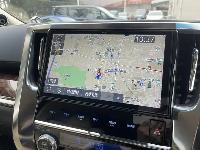 トヨタ アルファードハイブリット G Fパッケージ 埼玉県 2019(令1)年 15.1万km ラグジュアリーホワイトパールクリスタルシャインガラスフレーク /ワンオーナー//4WD//純10.5型メモリナビ//フルセグTV//バックカメラ//フリップダウンモニター//CD/DVD/Bluetooth//ベージュレザーシート//前2席パワーシート&エアシート//前2席&2列目シートヒーター//両側パワースライドドア//パワーバックドア//アダプティブクルーズコントロール//ビルトインETC2.0//スマートキーx2//LEDヘッドライト//デジタルインナーミラー//助手席&2列目オットマン//ステアリングヒーター//PCS 衝突軽減ブレーキ//LTA 車線逸脱抑制機能//ブラインドスポットモニター//パーキングサポートブレーキ//ロードサインアシスト//クリアランスソナー//W.サイド.カーテン.ニーエアバッグ//ABS/横滑り防止装置//コンビステアリング//オートライト/オートハイビーム//ドライブレコーダー(SDカード欠)//前後フォグランプ//プライバシーガラス//ドアバイザー//純正17インチAW//新車時保証書//取扱説明書//ナビ取説