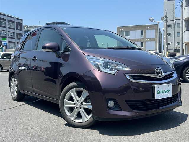 トヨタ ラクティス G プライムスタイル 島根県 2014(平26)年 8.7万km ディープアメジストマイカメタリック 純正ＳＤナビ　/地デジ　/ＤＶＤ再生　/Ｂｌｕｅｔｏｏｔｈ接続　/バックカメラ　/ビルトインＥＴＣ　/クルーズコントロール　/横滑り防止装置　/スマートキー　/プッシュスタート　/純正ＨＩＤヘッドライト　/純正１６インチアルミホイール　/純正フロアマット