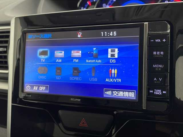 ダイハツ タント カスタム X SA 宮崎県 2014(平26)年 7.2万km ナイトシャドーパープルクリスタルM 禁煙車/衝突被害軽減ブレーキ/社外ナビTV/（AVN-Z03iW/Bluetooth/FMAM/フルセグTV)/社外バックカメラ/純正キセノンオートライト/純正フォグ/純正14インチアルミ/純正エアロ/純正ルーフエンドスポイラー/純正セキュリティアラーム/純正フロアマット/左側電動スライドドア/エコアイドル/オートエアコン/ウインカードアミラー/電動格納ミラー/スマートキー/プッシュエンジンスタート/新車時保証書/取扱い説明書