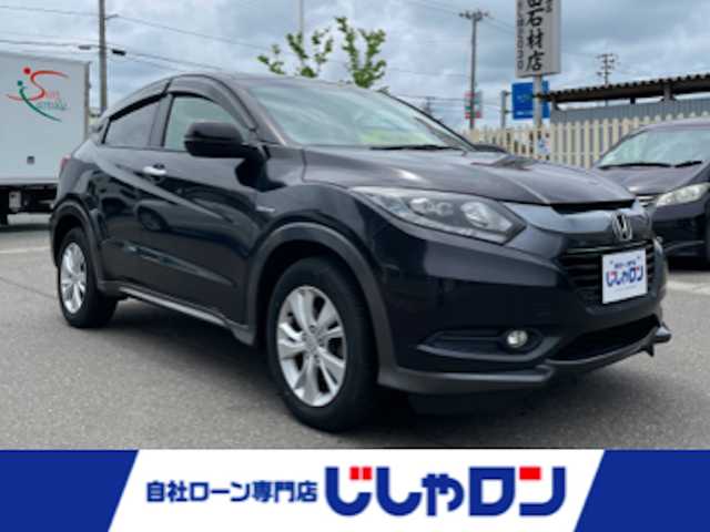 ホンダ ヴェゼル ハイブリッド X 秋田県 2015(平27)年 10.7万km クリスタルブラックパール (株)IDOMが運営する【じしゃロン秋田店】の自社ローン対象車両になります。こちらは現金またはオートローンご利用時の価格です。自社ローンご希望の方は別途その旨お申付け下さい/４WD/社外ナビ（CD・DVD・BT接続可）/フルセグテレビ/ETC/クルーズコントロール/LEDヘッドライト