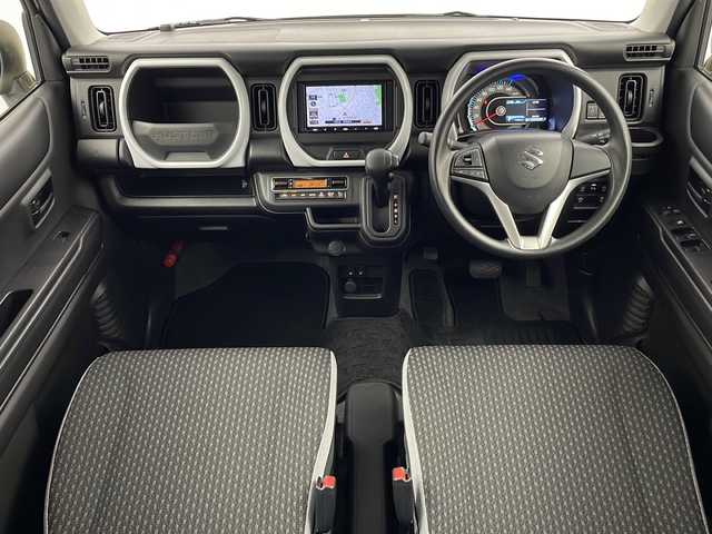 スズキ ハスラー HYBRID G 栃木県 2024(令6)年 1.1万km シフォンアイボリーM 社外メモリーナビ/Bluetooth/USB/AM/FM/スズキセーフティサポート/・デュアルカメラブレーキサポート/・後退時ブレーキサポート/・誤発進抑制/・ふらつき警報/・標識認識/・ハイビームアシスト/バックカメラ/ドライブレコーダー/ETC/ハロゲンヘッドライト/フロアマット/Wエアバッグ/スマートキー/スペアキー