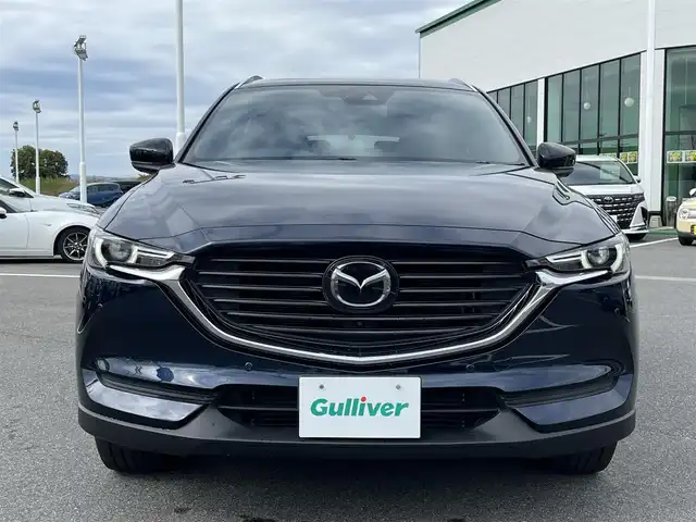 マツダ ＣＸ－８ XD ブラックトーンエディション 奈良県 2021(令3)年 3.5万km ディープクリスタルブルーマイカ 純正10インチナビ/(フルセグ/BT）/レーダークルーズコントロール/全方位モニター/ブラインドスポットモニター/前後コーナーセンサー/衝突軽減システム/レーンキープアシスト/パワーバックドア/ハーフレザーシート/運転席メモリーシート/前席パワーシート/全席シートヒーター/ステアリングヒーター/ワイヤレス充電/後席サンシェード/デジタルインナーミラー/ETC/純正19インチAW/取り扱い説明書/スペアキーX1