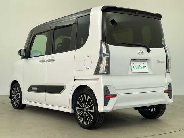 ダイハツ タント カスタム RS 鹿児島県 2019(令1)年 2.9万km ブラックマイカメタリック/シャイニングホワイトパール 社外メモリナビ　/（フルセグ/Bluetooth/DVD/CD/USB)　/バックカメラ　/両側パワースライドドア　/ＥＴＣ　/オートライト　/シートバックテーブル　/コーナーセンサー　/ベンチシート　/アイドリングストップ　/保証書　/取扱説明書