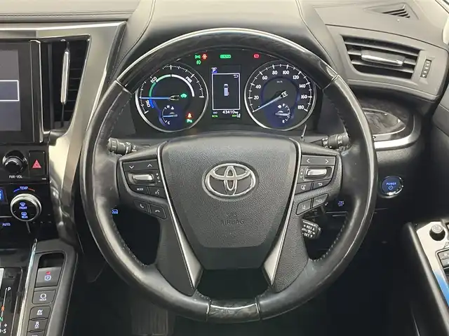 トヨタ アルファードハイブリット SR Cパッケージ 愛知県 2018(平30)年 4.4万km ラグジュアリーホワイトパールクリスタルシャインガラスフレーク メーカーナビ　Ｗムーンルーフ　リアエンターテイメント　全方位カメラ　ＪＢＬ　デジタルインナーミラー　ＢＳＭ　黒革　シートヒーター　ＡＣ１００Ｖ　ＨＤＭＩ　衝突軽減　追従クルコン　電動リアゲート　シートベンチレーション　ハンドルヒーター　オートハイビーム　ETC2.0　ドラレコ　禁煙車