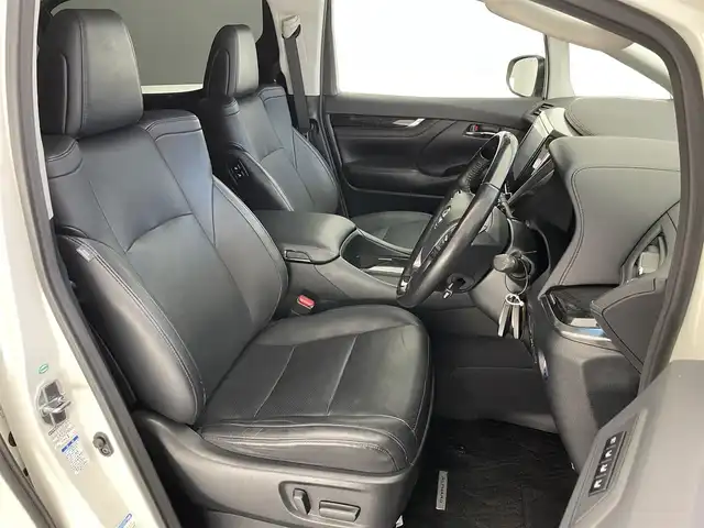 トヨタ アルファードハイブリット SR Cパッケージ 愛知県 2018(平30)年 4.4万km ラグジュアリーホワイトパールクリスタルシャインガラスフレーク メーカーナビ　Ｗムーンルーフ　リアエンターテイメント　全方位カメラ　ＪＢＬ　デジタルインナーミラー　ＢＳＭ　黒革　シートヒーター　ＡＣ１００Ｖ　ＨＤＭＩ　衝突軽減　追従クルコン　電動リアゲート　シートベンチレーション　ハンドルヒーター　オートハイビーム　ETC2.0　ドラレコ　禁煙車
