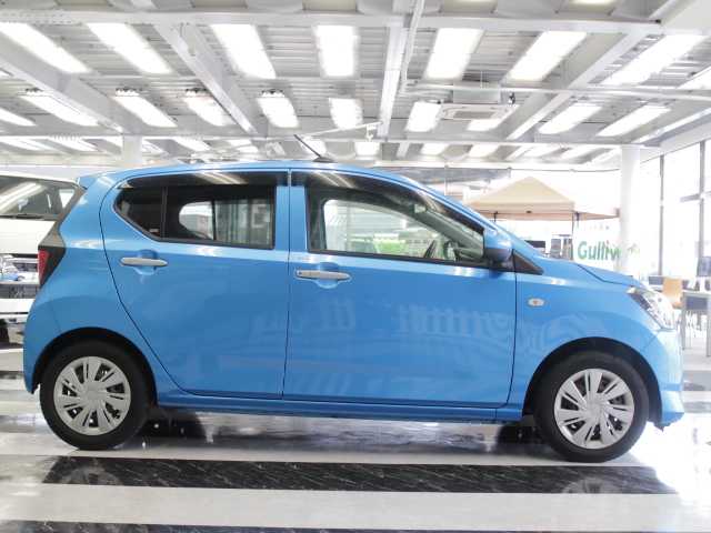 ダイハツ ミラ イース X SAⅢ 千葉県 2018(平30)年 5万km スプラッシュブルーM 純正CDオーディオ/（CC-W67D）/スマートアシスト/横滑り防止機能/eco IDLE/ドアバイザー/フロアマット/オートライト/バックカメラ/スペアキー有/保証書/取扱説明書