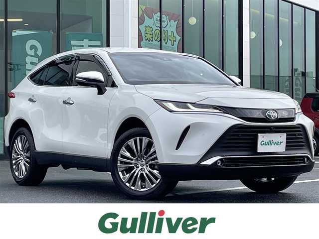 トヨタ ハリアー ハイブリッド Z レザーパッケージ 島根県 2021(令3)年 5.6万km ホワイトパールクリスタルシャイン 純正ナビ/パノラミックビューモニター/フルセグTV/Bluetooth/USB/JBLサウンド/レーダークルーズコントロール/レーンキープ/LEDオートライト/オートマチックハイビーム /黒革シート/パワーシート/メモリーシート /シートヒーター /シートベンチレーション /ステアリングヒーター/ステアリングスイッチ/パワーバックドア /ビルトインETC2.0/スマートキー/スペアキー /プッシュスタート /純正フロアマット/純正ドアバイザー
