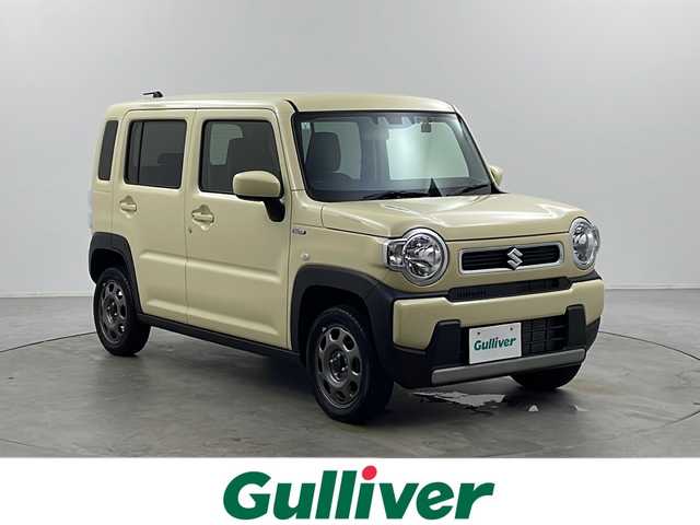スズキ ハスラー HYBRID G 栃木県 2024(令6)年 0.7万km シフォンアイボリーM 社外メモリーナビ/　Bluetooth/USB/AM/FM/スズキセーフティサポート/・デュアルカメラブレーキサポート/・後退時ブレーキサポート/・誤発進抑制/・ふらつき警報/・標識認識/・ハイビームアシスト/バックカメラ/ドライブレコーダー/ETC/ハロゲンヘッドライト/フロアマット/Wエアバッグ/スマートキー×2本