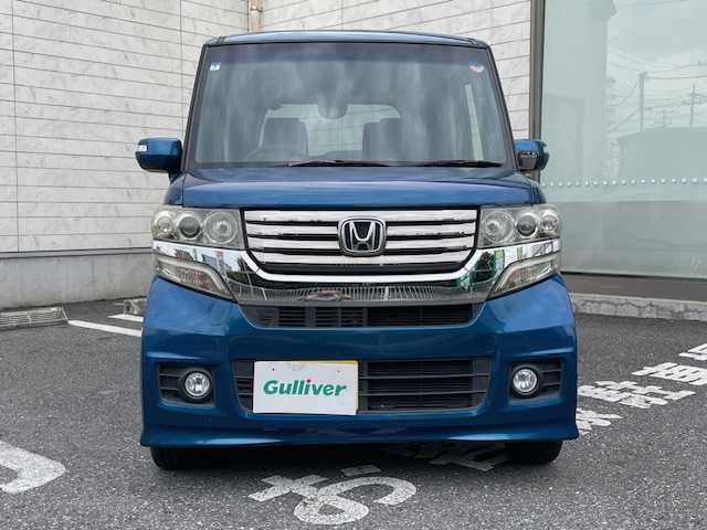 ホンダ Ｎ ＢＯＸ ＋ カスタム G 埼玉県 2013(平25)年 8.3万km プレミアムダイナミックブルーパール 車いす仕様車/純正SDナビ/　DTV/CD/DVD/SD/SD REC/BT/片側パワースライドドア/バックカメラ/電動ウインチ/HIDヘッドライト/アイドリングストップ/プッシュスタート/スマートキー/スペアキー1本/ETC/オートライト/純正フロアマット