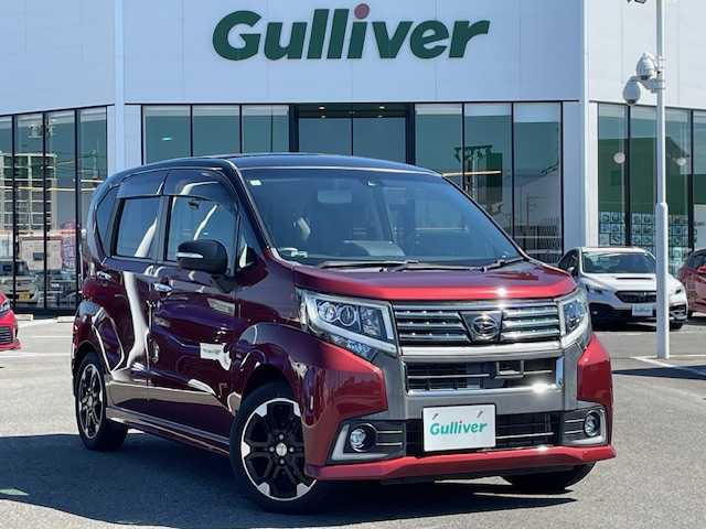 ダイハツ ムーヴ カスタム RS ハイパー SAⅡ 長崎県 2017(平29)年 4.6万km ワインⅡ 社外カロッツェリア8インチナビ/バックカメラ/スマートアシストII/ハーフレザーシート/ターボ車/革巻きステアリング/純正15インチAW/LEDヘッドライト/LEDフォグランプ/オートライト/ETC