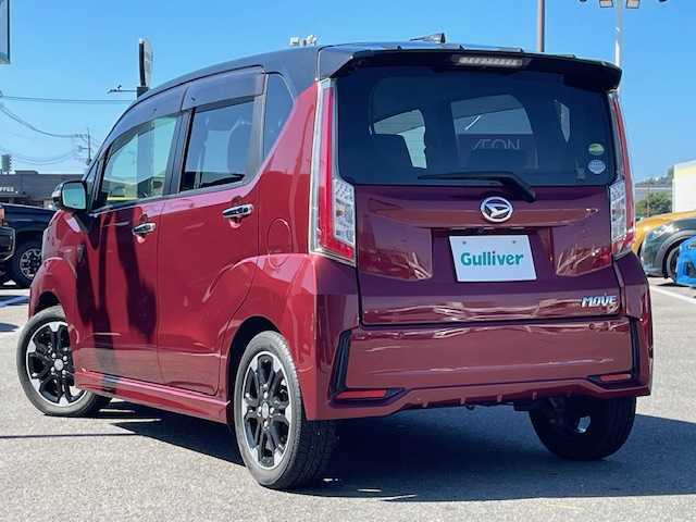 ダイハツ ムーヴ カスタム RS ハイパー SAⅡ 長崎県 2017(平29)年 4.6万km ワインⅡ 社外カロッツェリア8インチナビ/バックカメラ/スマートアシストII/ハーフレザーシート/ターボ車/革巻きステアリング/純正15インチAW/LEDヘッドライト/LEDフォグランプ/オートライト/ETC