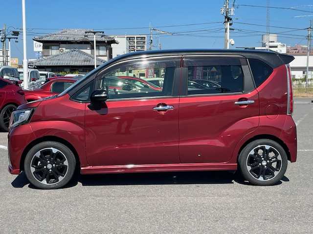 ダイハツ ムーヴ カスタム RS ハイパー SAⅡ 長崎県 2017(平29)年 4.6万km ワインⅡ 社外カロッツェリア8インチナビ/バックカメラ/スマートアシストII/ハーフレザーシート/ターボ車/革巻きステアリング/純正15インチAW/LEDヘッドライト/LEDフォグランプ/オートライト/ETC