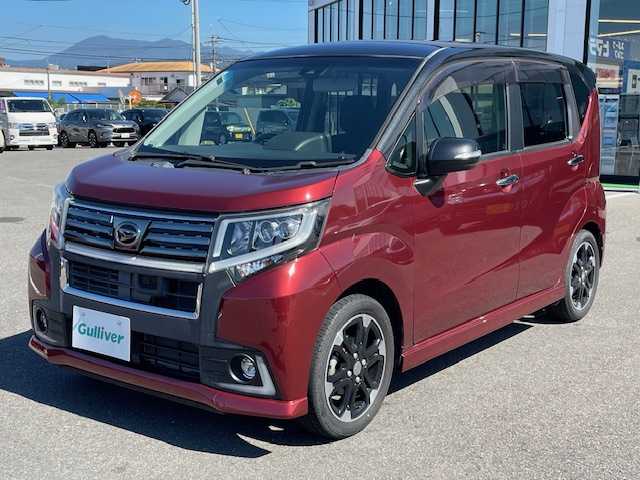 ダイハツ ムーヴ カスタム RS ハイパー SAⅡ 長崎県 2017(平29)年 4.6万km ワインⅡ 社外カロッツェリア8インチナビ/バックカメラ/スマートアシストII/ハーフレザーシート/ターボ車/革巻きステアリング/純正15インチAW/LEDヘッドライト/LEDフォグランプ/オートライト/ETC