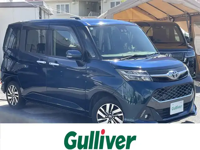 トヨタ タンク カスタムG 長野県 2018(平30)年 4.7万km レーザーブルークリスタルシャイン 4WD/純正ナビ/・Bluetooth/TV/CD/DVD/バックカメラ/純正ETC/純正フロアマット/クルーズコントロール追走無し/前席シートヒーター/両側パワースライド/純正14インチAW/コーナーセンサー前後/後部座席サンシェード/LEDオートライト/純正ドアバイザー/電格ミラー/スペアキー１本/スマートキー/取り扱い説明書/保証書