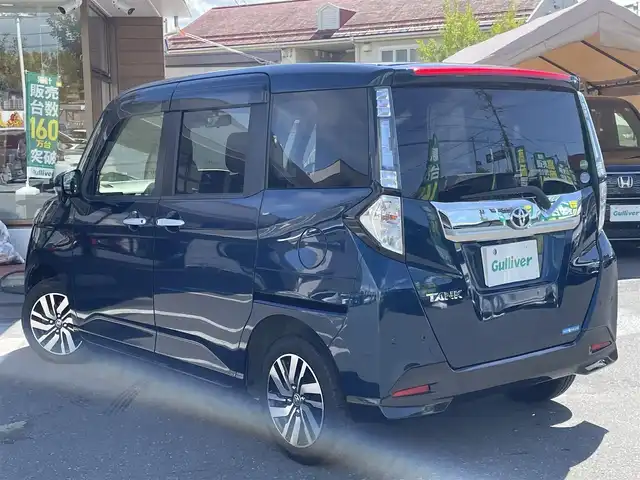 トヨタ タンク カスタムG 長野県 2018(平30)年 4.7万km レーザーブルークリスタルシャイン 4WD/純正ナビ/・Bluetooth/TV/CD/DVD/バックカメラ/純正ETC/純正フロアマット/クルーズコントロール追走無し/前席シートヒーター/両側パワースライド/純正14インチAW/コーナーセンサー前後/後部座席サンシェード/LEDオートライト/純正ドアバイザー/電格ミラー/スペアキー１本/スマートキー/取り扱い説明書/保証書