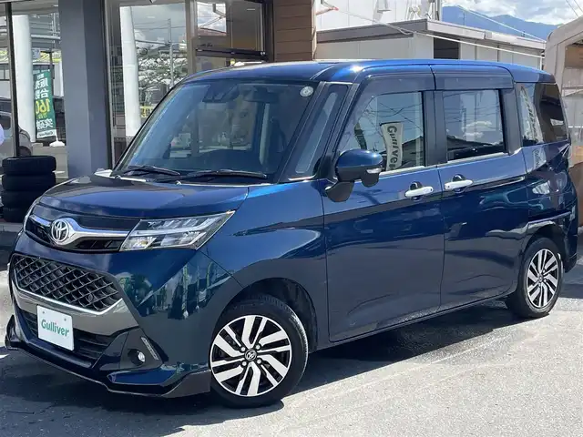 トヨタ タンク カスタムG 長野県 2018(平30)年 4.7万km レーザーブルークリスタルシャイン 4WD/純正ナビ/・Bluetooth/TV/CD/DVD/バックカメラ/純正ETC/純正フロアマット/クルーズコントロール追走無し/前席シートヒーター/両側パワースライド/純正14インチAW/コーナーセンサー前後/後部座席サンシェード/LEDオートライト/純正ドアバイザー/電格ミラー/スペアキー１本/スマートキー/取り扱い説明書/保証書