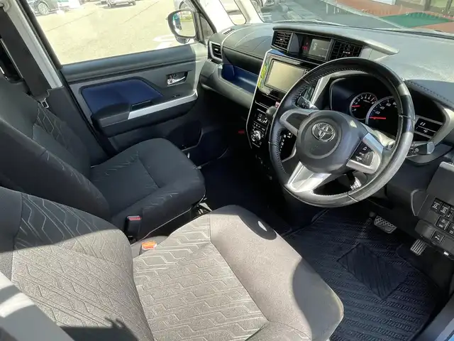 トヨタ タンク カスタムG 長野県 2018(平30)年 4.7万km レーザーブルークリスタルシャイン 4WD/純正ナビ/・Bluetooth/TV/CD/DVD/バックカメラ/純正ETC/純正フロアマット/クルーズコントロール追走無し/前席シートヒーター/両側パワースライド/純正14インチAW/コーナーセンサー前後/後部座席サンシェード/LEDオートライト/純正ドアバイザー/電格ミラー/スペアキー１本/スマートキー/取り扱い説明書/保証書