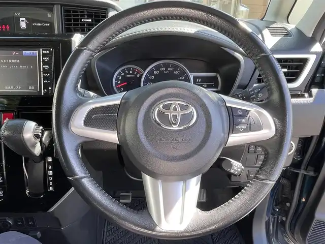 トヨタ タンク カスタムG 長野県 2018(平30)年 4.7万km レーザーブルークリスタルシャイン 4WD/純正ナビ/・Bluetooth/TV/CD/DVD/バックカメラ/純正ETC/純正フロアマット/クルーズコントロール追走無し/前席シートヒーター/両側パワースライド/純正14インチAW/コーナーセンサー前後/後部座席サンシェード/LEDオートライト/純正ドアバイザー/電格ミラー/スペアキー１本/スマートキー/取り扱い説明書/保証書