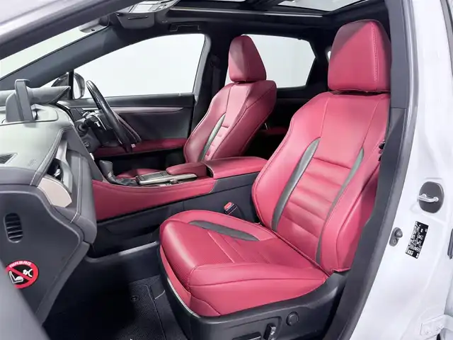 レクサス ＲＸ 300 Fスポーツ 大阪府 2020(令2)年 3.5万km ホワイトノーヴァガラスフレーク サンルーフ 赤革シート 三眼LED 純正ナビTV 360カメラ ヘッドアップD パワーシート/ヒーター/エアコン ステアリングヒーター 電動リアゲート レーダークルコン 衝突軽減ブレーキ レーンアシスト BSM