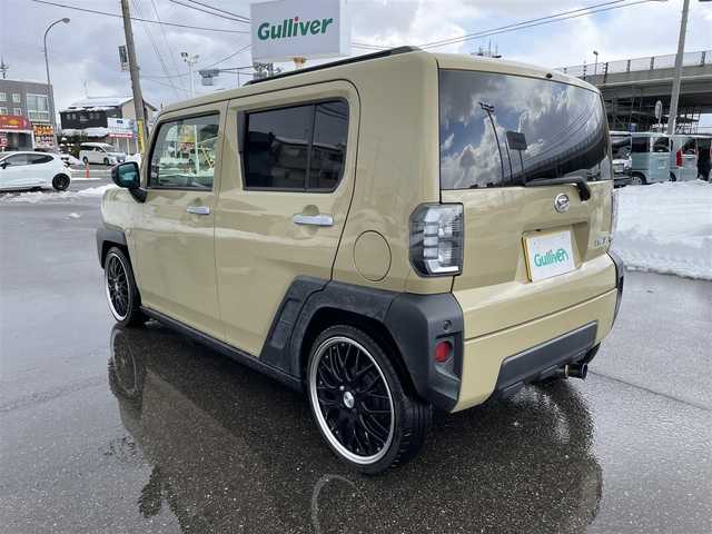 ダイハツ タフト G 東京都 2021(令3)年 5.1万km サンドベージュメタリック じしゃロン昭島店にて販売成約済/社外7型ナビ/フルセグTV/全方位カメラ/社外アルミホイール/社外マフラー/シートヒーター/コーナーセンサー/レーダーブレーキ/LEDヘッドライト/ETC/レーンキープアシスト/スマートキー/プッシュスタート/電動ミラー/保証書
