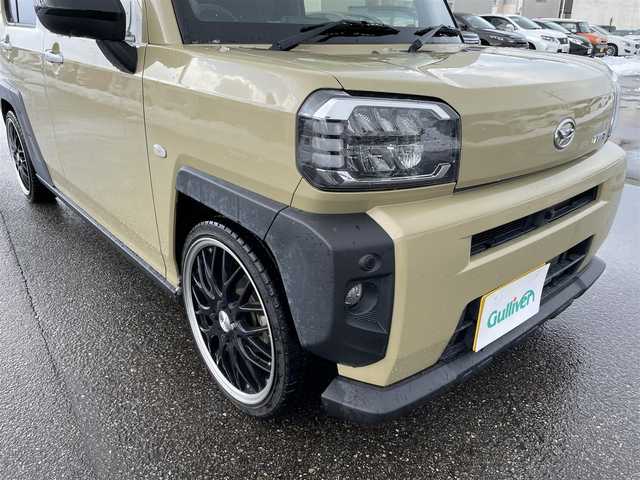 ダイハツ タフト G 東京都 2021(令3)年 5.1万km サンドベージュメタリック じしゃロン昭島店にて販売成約済/社外7型ナビ/フルセグTV/全方位カメラ/社外アルミホイール/社外マフラー/シートヒーター/コーナーセンサー/レーダーブレーキ/LEDヘッドライト/ETC/レーンキープアシスト/スマートキー/プッシュスタート/電動ミラー/保証書