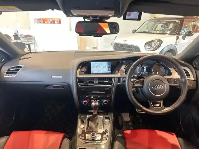 アウディ Ｓ５ スポーツバック 道央・札幌 2014(平26)年 4万km モンスーングレーメタリック サンルーフ/Bang＆Olufsen/アシスタンスパッケージ/赤黒コンビレザー/シートヒーター/パワーシート/ACC/レーンキープアシスト/サイドアシスト/バックカメラ/パーキングエイド/前後ドラレコ/ETC/GPSレーダ/スタッドレスタイヤAWセット積込み/保証書、取説、スペアキー１本
