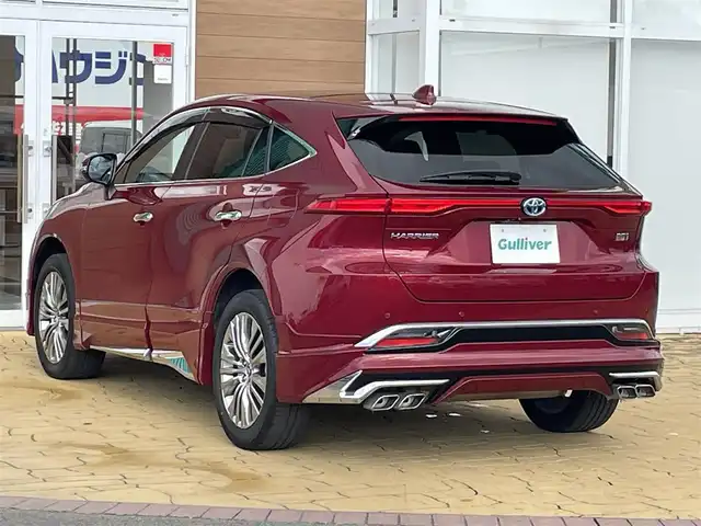 トヨタ ハリアー ハイブリッド Z レザーパッケージ 宮崎県 2023(令5)年 3.1万km センシュアルレッドマイカ モデリスタエアロ/パノラマルーフ(調光付き)/シートヒーター/クーラー/ステアリングヒーター/デジタルインナーミラー/スマートキー(スペア1本)/レザーシート/JBLサウンド/パノラミックビューモニター/レザーシート/ドライブレコーダー(前後)/19インチ純正アルミホイール/パワーバックドア