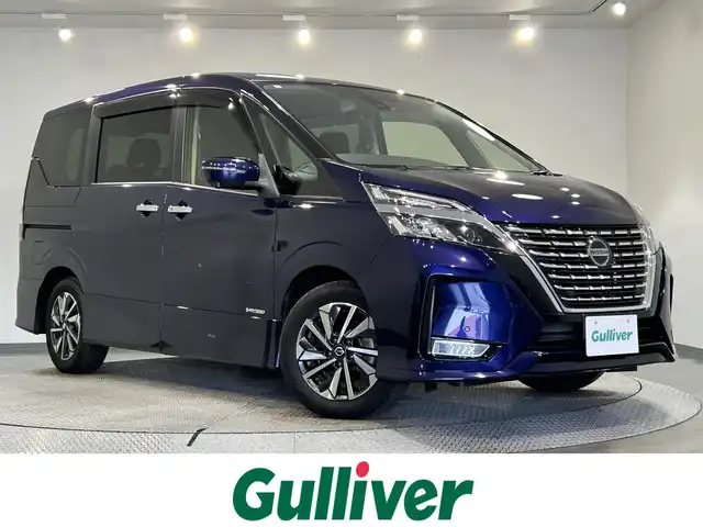 日産 セレナ ハイウェイスター V 愛知県 2021(令3)年 4.5万km アズライトブルー 純正９型ＳＤナビ　/（Bluetooth/フルセグTV/SD/CD・DVD再生）/アラウンドビューモニター　/プロパイロット　/両側パワースライドドア（ハンズフリー機能有）/ビルトインＥＴＣ　/シートヒーター　/ステアリングヒーター　/デジタルインナーミラー　/ドライブレコーダー　/ＵＳＢ接続/LEDヘッドライト/LEDフォグランプ/クリアランスソナー/後席サンバイザー/プッシュスタート/　　-スマートキー