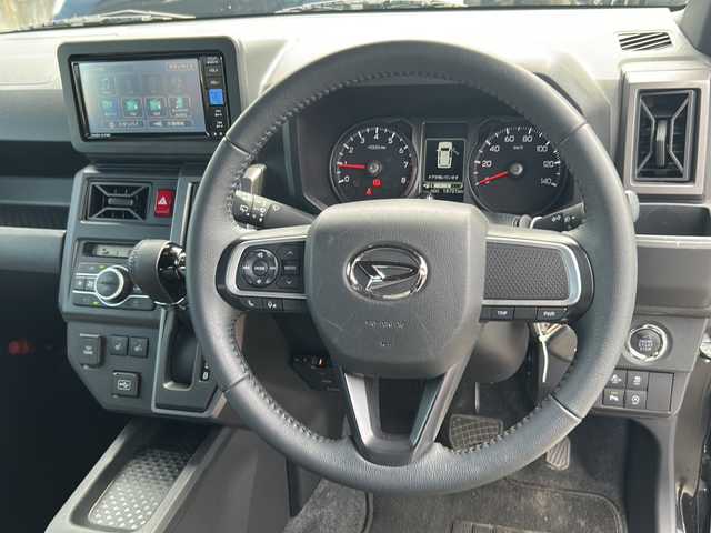 ダイハツ タフト G ダーククロムベンチャー 福島県 2023(令5)年 1.9万km ブラックマイカメタリック 4WD スカイルーフ 純正ナビ フルセグTV Bluetooth 衝突軽減ブレーキ バックソナー シートヒーター ETC LEDヘッドライト オートライト フォグランプ レーンキープ スマートキー