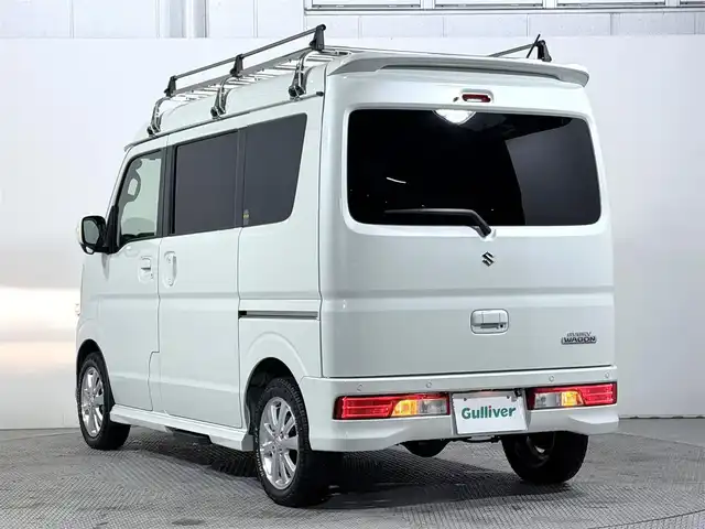 スズキ エブリィ ワゴン PZターボ スペシャル 大阪府 2022(令4)年 1.8万km パールホワイト ターボ　社外ナビＴＶ　両側パワスラ　バックカメラ　ＥＴＣ　ドラレコ　シートヒーター　衝突軽減　アイドリングストップ　ＬＥＤヘッドライト　クリアランスソナー　プッシュスタート　スマートキー　フォグランプ