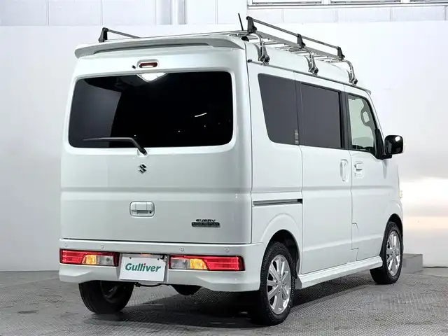 スズキ エブリィ ワゴン PZターボ スペシャル 大阪府 2022(令4)年 1.8万km パールホワイト ターボ　社外ナビＴＶ　両側パワスラ　バックカメラ　ＥＴＣ　ドラレコ　シートヒーター　衝突軽減　アイドリングストップ　ＬＥＤヘッドライト　クリアランスソナー　プッシュスタート　スマートキー　フォグランプ