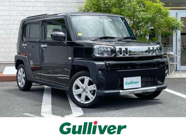 ダイハツ タフト G ターボ クロムベンチャー 愛媛県 2022(令4)年 2.2万km ブラックマイカメタリック 社外ナビ　/ＬＥＤライト　/コーナーセンサー/ＥＴＣ　/バックカメラ　/シートヒーター　/クルーズコントロール　　/レーンキープアシスト/スマートアシスト　/アイドリングストップ　/ＵＳＢ　/ガラスルーフ　/オートライト