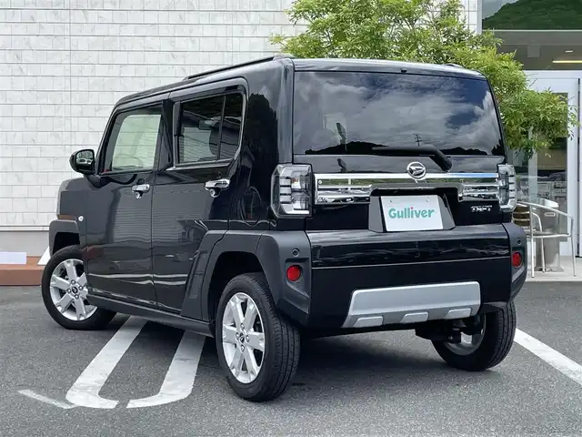 ダイハツ タフト G ターボ クロムベンチャー 愛媛県 2022(令4)年 2.2万km ブラックマイカメタリック 社外ナビ　/ＬＥＤライト　/コーナーセンサー/ＥＴＣ　/バックカメラ　/シートヒーター　/クルーズコントロール　　/レーンキープアシスト/スマートアシスト　/アイドリングストップ　/ＵＳＢ　/ガラスルーフ　/オートライト