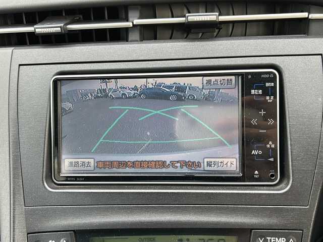 トヨタ プリウス S 福島県 2009(平21)年 11.7万km シルバーM 純正ＨＤＤナビ＆ワンセグＴＶ/（ＤＶＤ＆ＢＴ＆ＣＤ＆ＭＳＶ）/バックカメラ/ビルトインＥＴＣ/社外１５inアルミホイール/オートライト/フォグランプ/ウィンカーミラー/電動格納ミラー/スマートキー/プッシュスタート/Ｗ＋サイド＋カーテンエアバッグ/横滑り防止装置/ＡＢＳ/ドアバイザー/フロアマット/新車保証書/取扱説明書