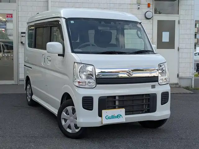 スズキ エブリィ ワゴン JPターボ 埼玉県 2021(令3)年 3.4万km パールホワイト ワンオーナー/メモリナビ/フルセグテレビ/CD/AM/FMラジオ/Bluetoothオーディオ/2カメラ型ドライブレコーダー(ZDR016)/イージークローザードア/ドアバイザー/ETC/スマートキー×2/整備記録簿（R4、R6、R7）
