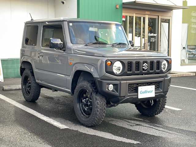 スズキ ジムニー XL 京都府 2022(令4)年 2.5万km ミディアムグレー 社外メモリナビ　Ｂｌｕｅｔｏｏｔｈオーディオ　フルセグ　ＤＶＤ再生　バックカメラ　リフトアップ　前席シートヒーター　リフトアップ　ビルトインＥＴＣ　スマートキー　プッシュスタート　フロアマット　禁煙車