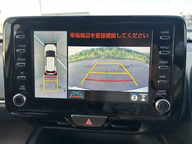 トヨタ ヤリスクロス ハイブリッド Z 岡山県 2021(令3)年 4.8万km ホワイトパールクリスタルシャイン 純正8インチディスプレイオーディオ/（AM.FM.BT.MiraCast）/全方位モニター/パワーバックドア/ハーフレザーシート/D/N席シートヒーター/D席パワーシート/トヨタセーフティセンス/・プリクラッシュセーフティ/・レーダークルーズコントロール/・レーンディパーチャアラート/・オートマチックハイビーム/ステアリングヒーター/電子パーキングシステム/ビルトインETC/USB入力端子/ブラインドスポットモニター/ドライブレコーダー
