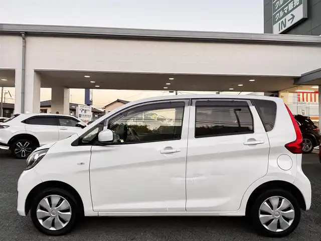 三菱 ｅＫワゴン E e－アシスト 熊本県 2018(平30)年 12.3万km シルキーホワイト 社外メモリナビ（MDV-D5048TW）/【フルセグTV/Bluetooth/CD/DVD】/衝突軽減ブレーキ/シートヒーター/横滑り防止機能/ベンチシート/フロアマット/ドアバイザー/キーレス