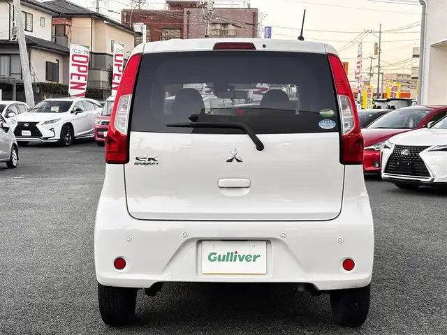 三菱 ｅＫワゴン E e－アシスト 熊本県 2018(平30)年 12.3万km シルキーホワイト 社外メモリナビ（MDV-D5048TW）/【フルセグTV/Bluetooth/CD/DVD】/衝突軽減ブレーキ/シートヒーター/横滑り防止機能/ベンチシート/フロアマット/ドアバイザー/キーレス