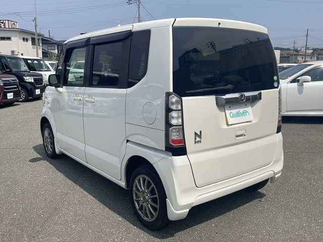 ホンダ Ｎ ＢＯＸ G 秋田県 2012(平24)年 12万km プレミアムホワイトパール 4WD/純正ナビ　VXM-128VS/（CD/DVD/SD/TV）/バックカメラ/ETC/スマートキー（スペアー1本）/プッシュスタートボタン/アルミ付き冬タイヤ積込み/ドアバイザー/アイドリングストップ/スライドドア