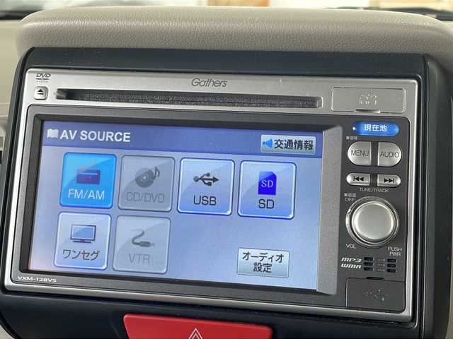 ホンダ Ｎ ＢＯＸ G 秋田県 2012(平24)年 12万km プレミアムホワイトパール 4WD/純正ナビ　VXM-128VS/（CD/DVD/SD/TV）/バックカメラ/ETC/スマートキー（スペアー1本）/プッシュスタートボタン/アルミ付き冬タイヤ積込み/ドアバイザー/アイドリングストップ/スライドドア
