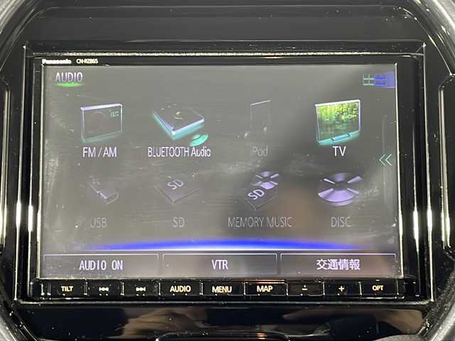 スズキ ハスラー Jスタイル 沖縄県 2021(令3)年 3.7万km デニムブルー ガンメタリック 2トーン 禁煙車/セーフティサポート/8インチナビ（CD/DVD/Bluetooth）/全方位カメラ/純正ホイール/純正マット/ルーフレール/フォグランプ/オートライト/LEDヘッドライト