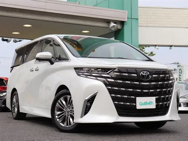 トヨタ アルファード Z 神奈川県 2024(令6)年 0.3万km プラチナホワイトパールマイカ ワンオーナー/サンルーフ/後席モニター/デジタルインナーミラー/ＢＳＭ/全方位カメラ/黒革シート　シートヒーター　ベンチレーション/前後コーナーセンサー/ＥＴＣ２．０/フルセグＴＶ/アクティブクルーズ/両側パワースライドドア/LEDヘッドライト/保証書