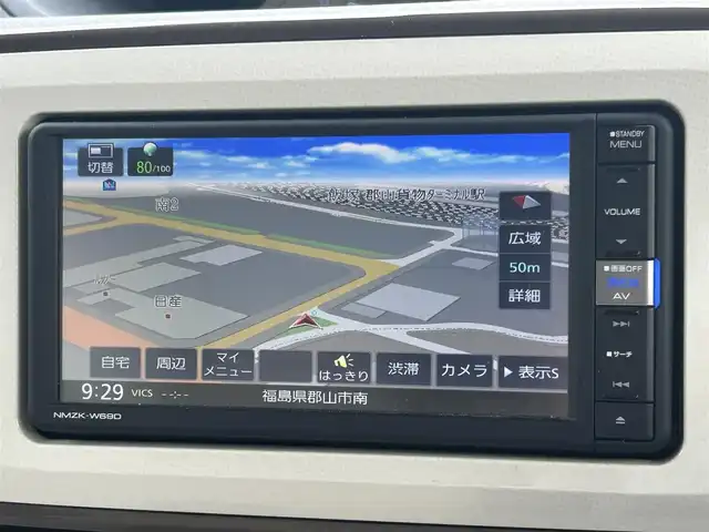 ダイハツ ムーヴ キャンバス X メイクアップ リミテッド SAⅢ 福島県 2019(令1)年 2万km パールホワイトⅢ/ナチュラルベージュマイカメタリック 2トーン ワンオーナー/純正ナビ（FM/AM/BT/SD/USB/DVD）/フルセグTV/全方位モニター/オートハイビーム/プッシュスタート/衝突軽減ブレーキ/アイドリングストップ/レーンアシスト/両側パワースライドドア/ドライブレコーダー/シガーソケット/純正フロアマット/電格ミラー