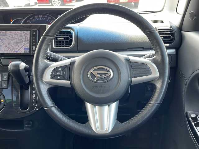 ダイハツ タント カスタム RS トップED SA 青森県 2014(平26)年 9.2万km パールホワイトⅢ 4WD/ワンオーナー/社外メモリナビ・フルセグTV/CD・DVD・Bluetooth・SD/バックカメラ/両側パワースライドドア/合皮コンビシート/スマートアシスト/衝突軽減ブレーキ/横滑り防止機能/エコアイドル/社外エンジンスターター/ETC/LEDヘッドライト/フォグランプ/純正15インチアルミ/TEINダウンサス（純正あり）/スマートキー/プッシュスタート